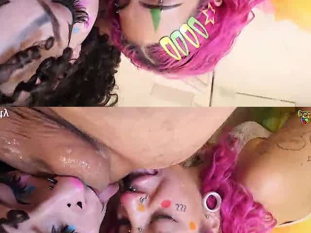 Clown City Ep.two: Butt Eating, Squirting Cum Clown Doxies