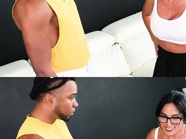 Interracial Fuck Session with Milf Abi James