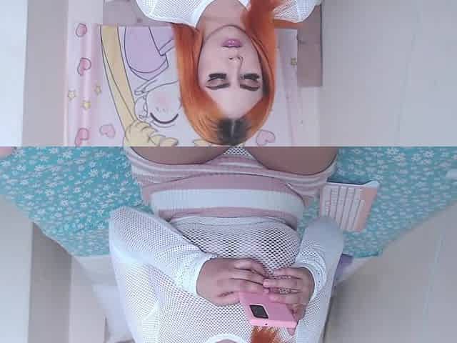 Hot girl with gigantic boobs solo