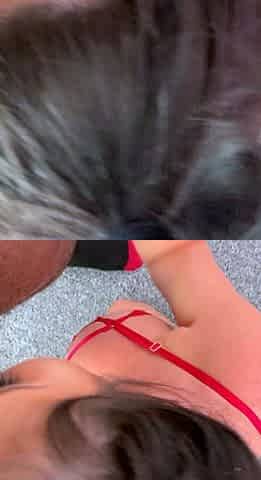 Mexicana blowjob with her big boobs