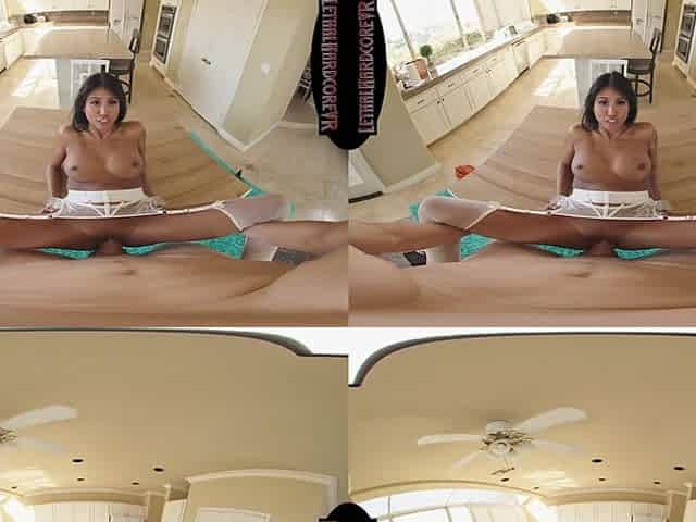 Tiny Asian Doll Ember Rides Huge Cock (Edited)