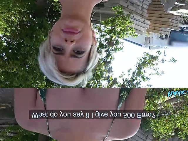 Blonde mom Amaranta Hank gives up her pussy for some euros
