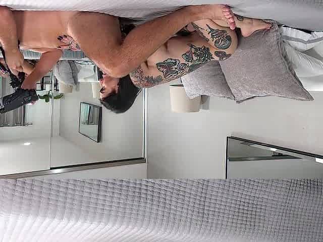 Large Dong Brit Keiran Lee Leaves Tattooed Hottie Joanna Beauty's Booty Trickling Cum