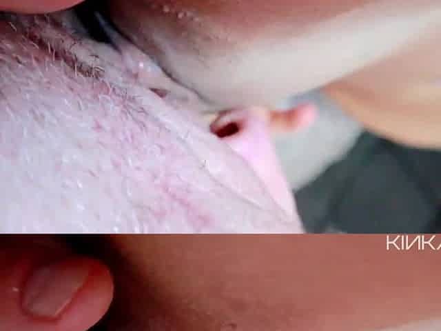Snatch and Love button Licking - Closeup Real Palpitating Orgam