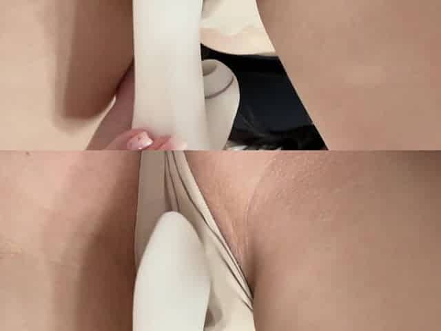 Real Shaking Intense Female Orgasm! Shhhh She's Not Alone at Home