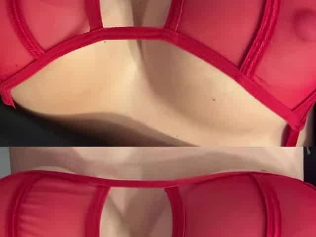 Italian Big Tits Milf Artemisia Love wearing a sexy red bra