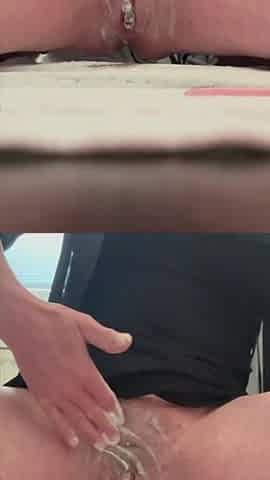 Combing My Pussy Bush and Shaving