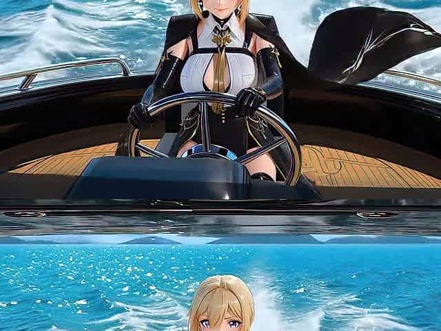 4 Zenless Zone Zero Whores Crash the Captain's Yacht and Entreat Forgiveness on an Island - AI GENERATED