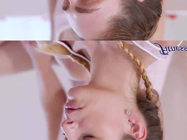 Teen 18+ Lesbian 3some After Yoga