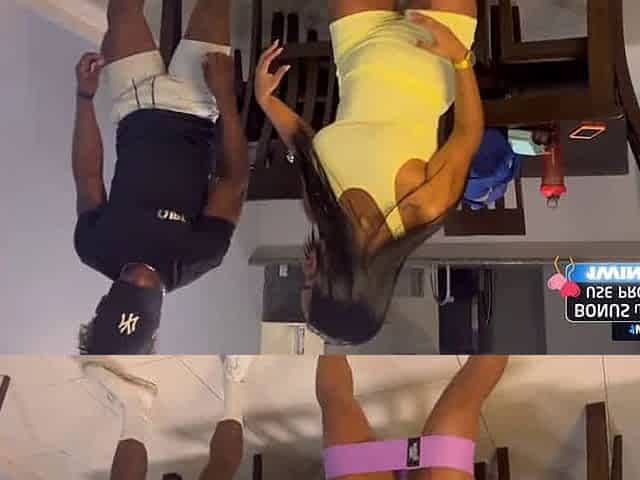 Hotwife catapults BBC trainer, soaked in cum! English subs - nasty porn ride!