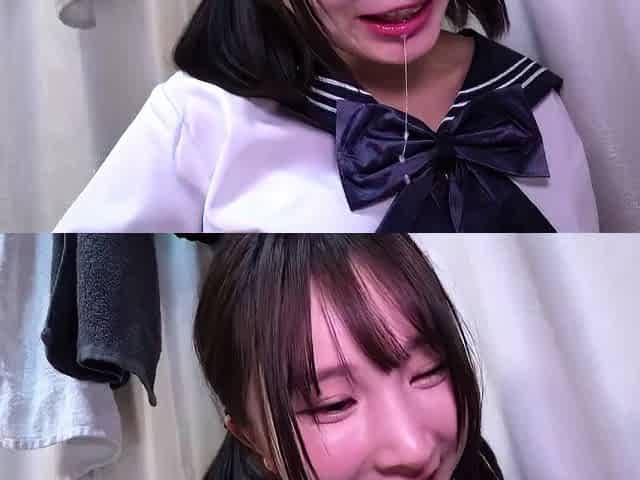 Adorable Japanese teen Izumi Koizumis pussy toyed until
