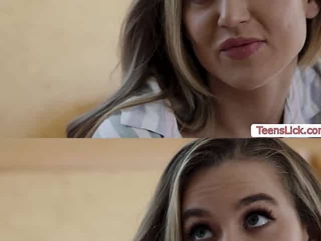 Lesbian roommates lick their wet pussies on the bed