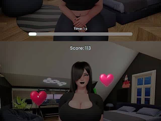corpulent booty emo gal