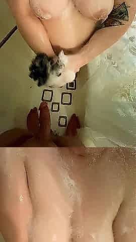 Shower teasing/foreplay leads to hard backshots 4K POV