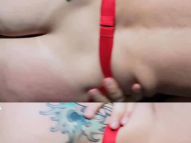Hardcore double penetration threesome