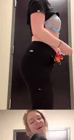 Cute naked blonde teen solo