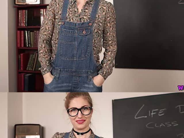 British chick Stephanie Bonham Carter gets naked and poses on the teachers table