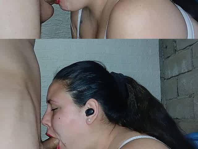 Argentinian Bitch Sucks Cock and Lets Cum Come on Her Face