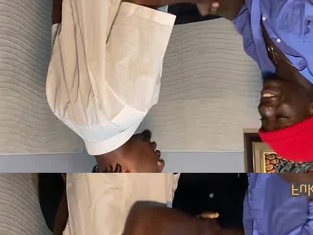 Afro housewife screw family visitor on summer visit