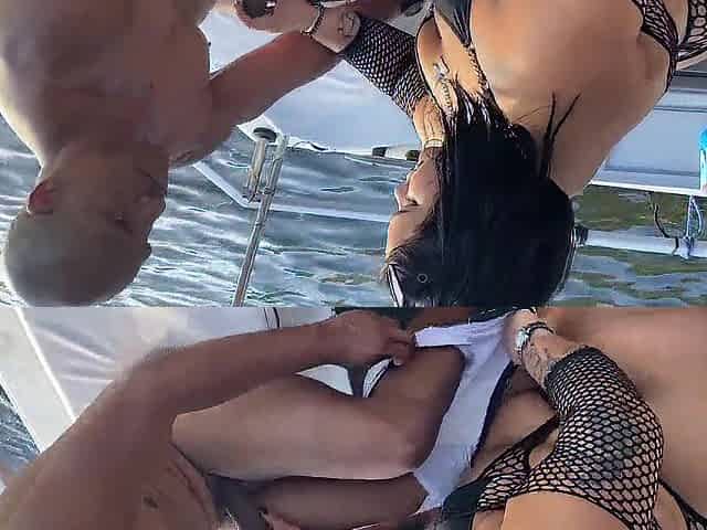 A prostitute drilled her ally's uncle in front of everybody on a family boat.
