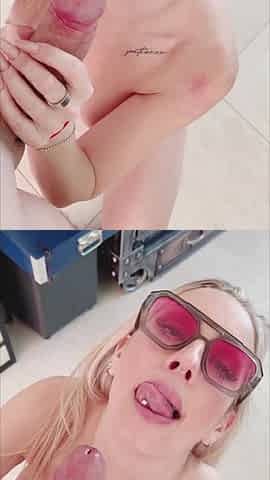 After party blowjob - Jessica Fox
