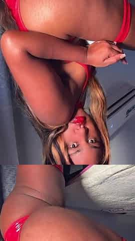 The sexually excited little ebony devil with an butt-ramming masturbates actually well