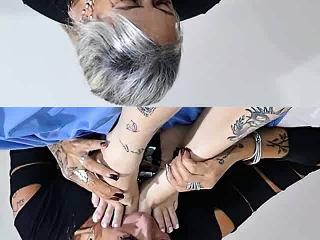 Older Woman Licking Delicious Feet Soles And Toes Of Jessie