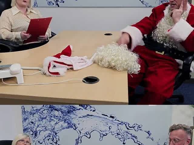Xmas Office Porn - Fat Ass Blonde Mature MILF fucked in Office in Stockings and Lingerie