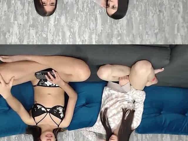 netflixxx and chill three-some teen screwing cunt and anal