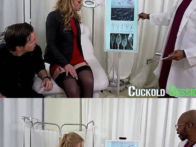 Fertility Doctor Breeds Wife With Biggest Knob During the time that Petite-Schlong Hubby Watches