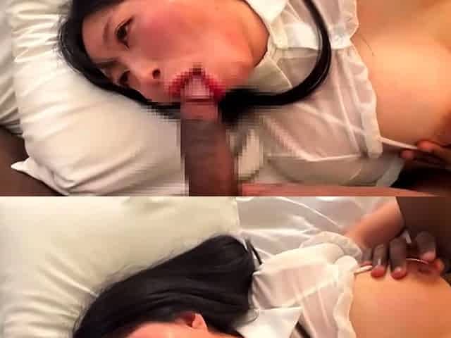 Thicc Japanese Chick Squirts While Fucking BBC & Gets