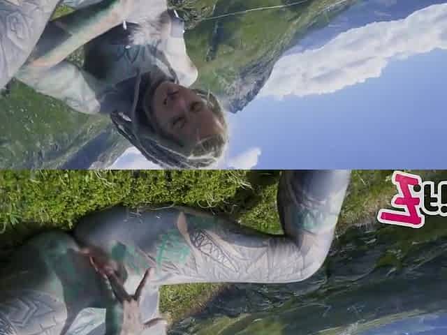 Tattooed Couple Outdoor Anal Pov Fuck - Public Blowjob And Gapes - Lily Lu