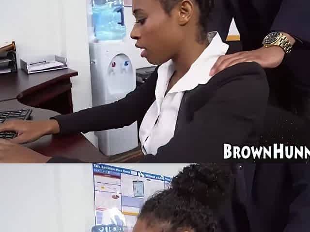 Ivy Young In Brown Secretary Babe Fucked In The Workplace