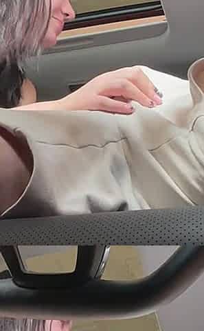 She Sucks My Cock and Slobbers All Over It in My Car