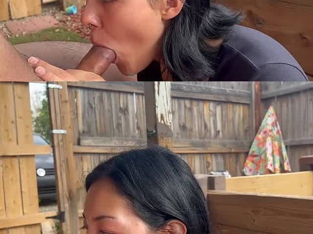 Pretty Teen Blows Me in Public