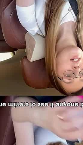 Let me thank you with a blowjob ? OK! Stepmother off her stepson for driving lessons