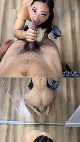 Christina Asian girl blowjob
