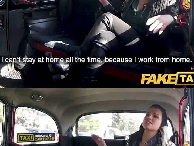 Fake Taxi Hawt large melons German lusts for large dick taxi romp