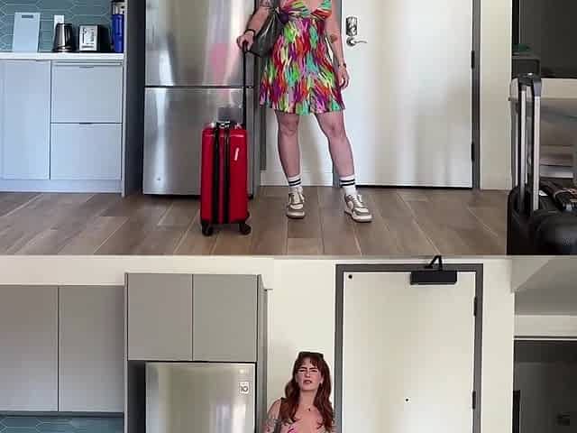 Redhead mother I'd like to fuck got Booked in My Hotel Room, so We Screwed! - Siri Dahl &