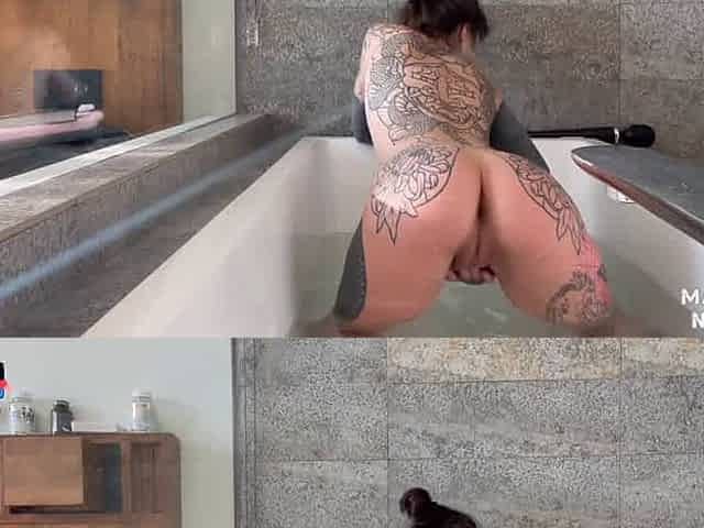 Solo damsel wanking in bath, NIGONIKA gamechanger! Top model, XXX.