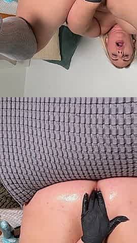 MILF Black Glove Anal Training: Fingers to Xl Plug Stretching Session