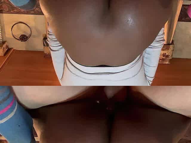 CREAMY BLACK rides giant white knob