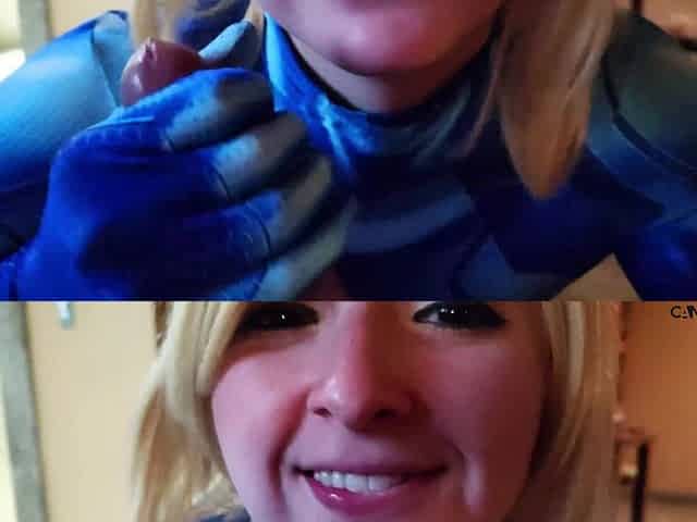 Samus Gives You a Real Blowjob