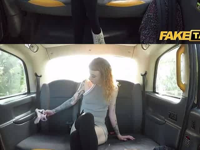 Fake Taxi Panty stuffing redhead love a worthy coarse screwing