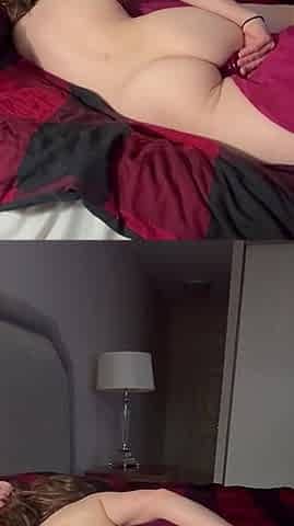 Solo Female - Masturbate with Pillow and Dildo