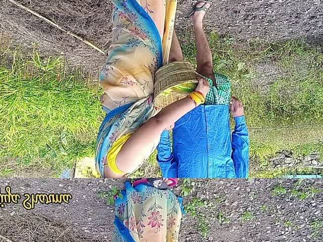 Indian Village Hot Stepsister Outdoor Sex with Stepbrother in Field
