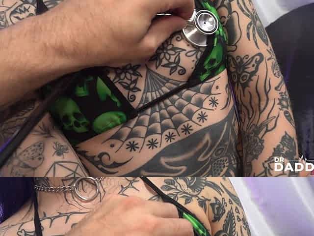 Tattooed Awlivv Seeks a Doctor to Treat Her Throbbing Pussy