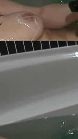 Brunette Babe Fingers Wet Pussy to Explosive Orgasm in Tub