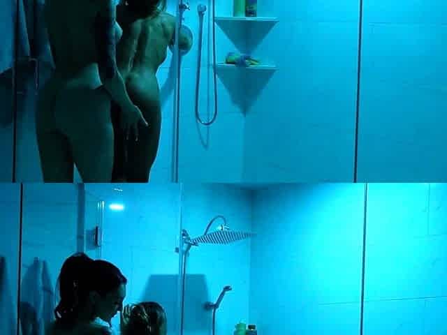 Charlotte Sins and Madison Ivy Enjoy Lesbian Play In Shower