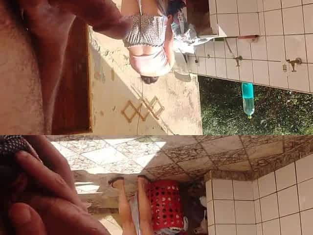 I caught my stepdaughter washing raiment in shorts, I got concupiscent and liked her super hawt twat